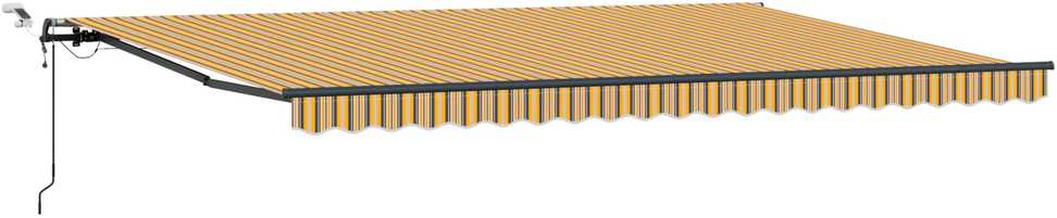 Ištraukiama markizė Įvairiaspalvis 500 × 350 cm Poliesteris