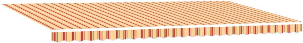 Ištraukiama markizė Geltona ir Oranžinė 600 × 300 cm