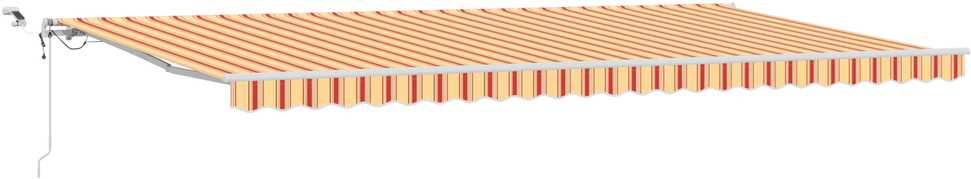 Ištraukiama markizė Geltona ir Oranžinė 600 × 300 cm