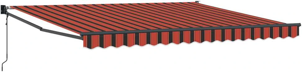 Ištraukiama markizė Geltona ir Oranžinė 400 × 350 cm