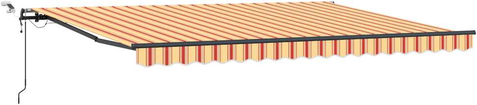Ištraukiama markizė Geltona ir Oranžinė 450 × 350 cm