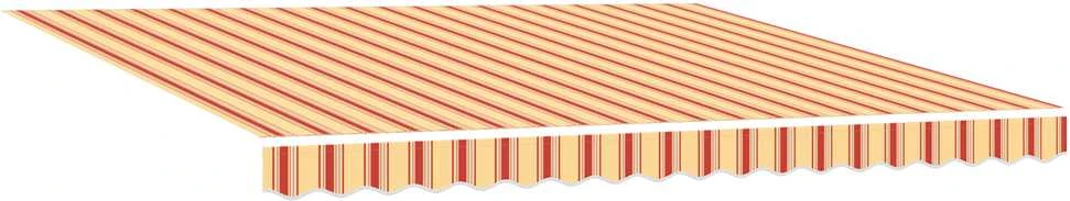 Ištraukiama markizė Geltona ir Oranžinė 400 × 300 cm