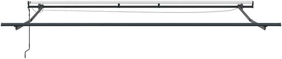 Ištraukiama markizė oranžinė ir ruda 400 × 300 cm Poliesteris