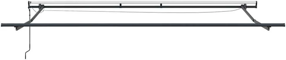 Ištraukiama markizė oranžinė ir ruda 450 × 350 cm Poliesteris