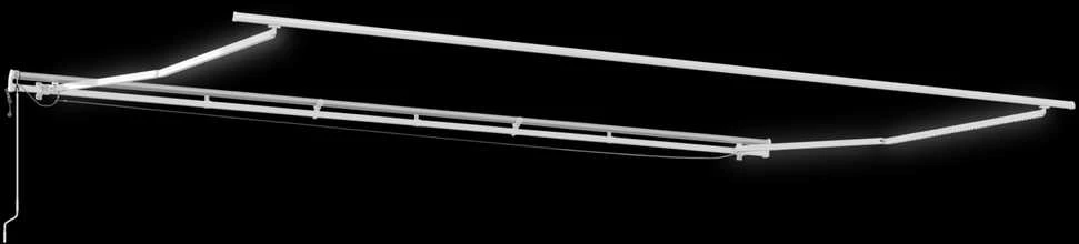 Ištraukiama markizė Oranžinė ir ruda 600 × 300 cm Poliesteris