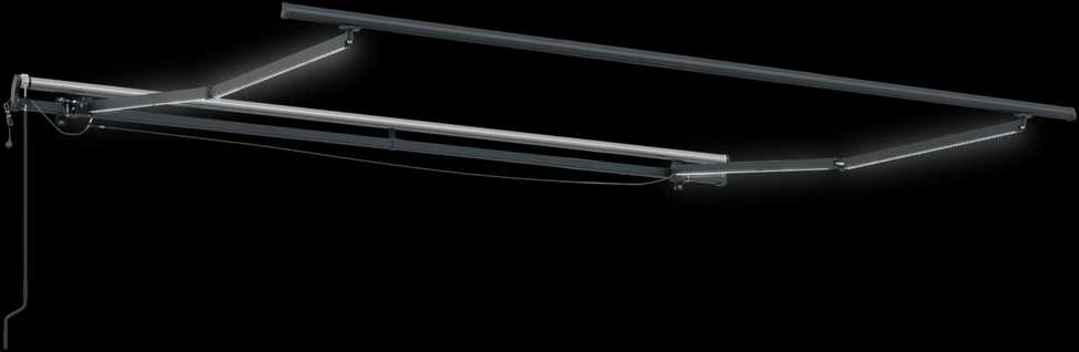 Ištraukiama markizė Raudona ir balta 300 x 250 cm Poliesteris