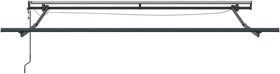 Ištraukiama markizė Žalia ir balta 350 x 250 cm Poliesteris