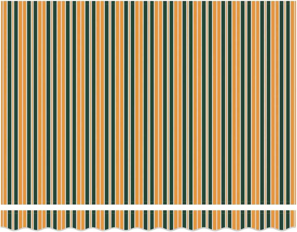 Ištraukiama markizė Žalia ir geltona 300 x 250 cm Poliesteris