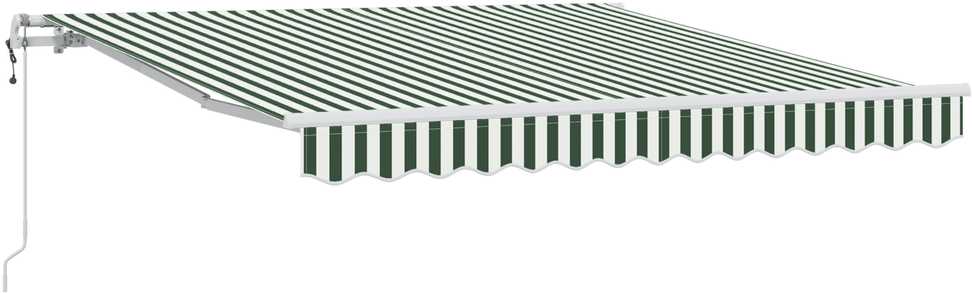 Ištraukiama markizė Žalia ir balta 350 x 250 cm