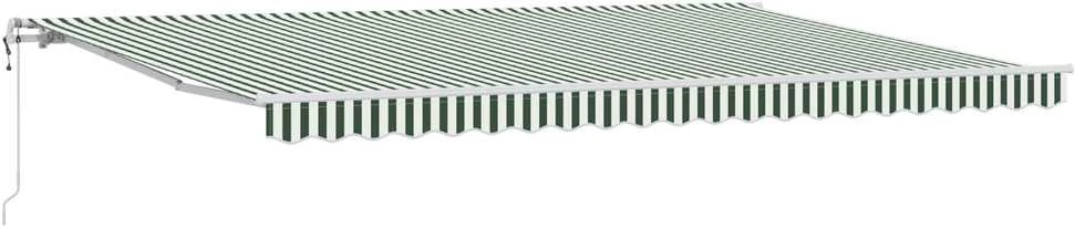 Ištraukiama markizė Žalia ir balta 500 × 350 cm