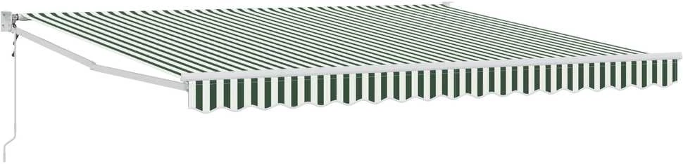 Ištraukiama markizė Žalia 400 × 300 cm Poliesteris ir Metalas