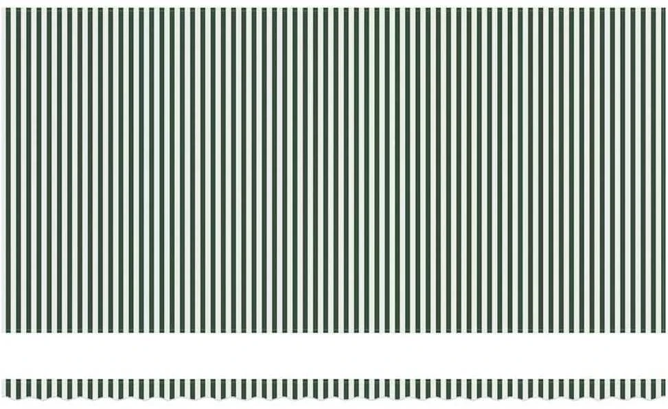 Ištraukiama markizė Žalia ir balta 600 × 300 cm