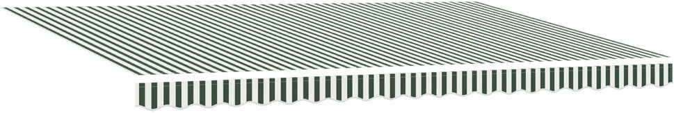 Ištraukiama markizė Žalia ir balta 500 × 300 cm