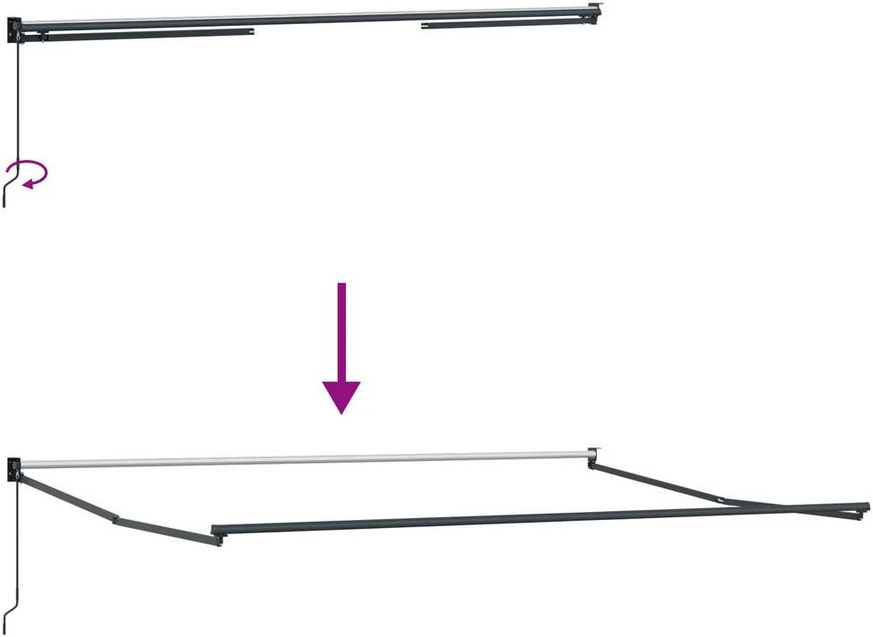 Ištraukiama markizė Žalia ir balta 400 × 350 cm