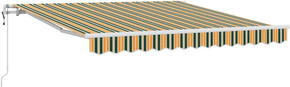 Ištraukiama markizė Žalia ir geltona 300 x 250 cm