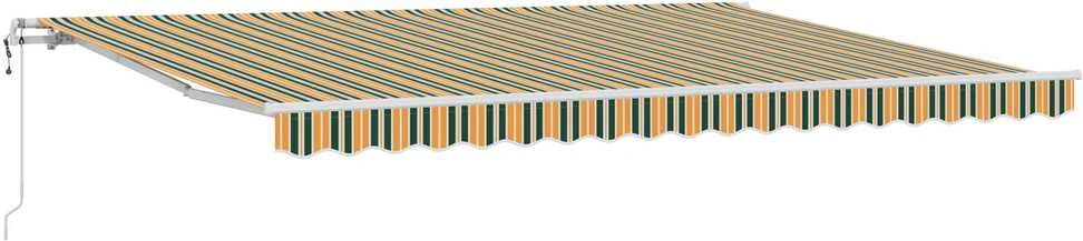 Ištraukiama markizė Žalia ir geltona 450 × 350 cm