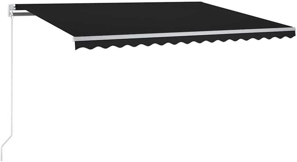 Automatinė markizė su LED/vėjo jutikliu, antracito, 350x250cm
