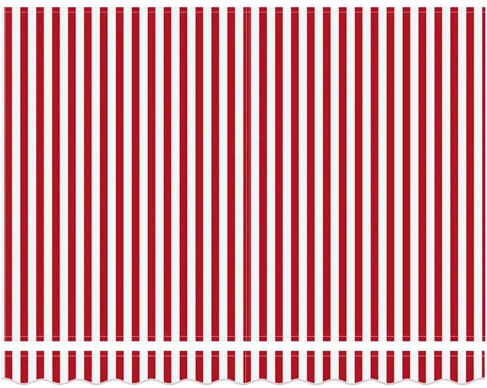 Ištraukiama markizė Raudona ir balta 300 x 250 cm