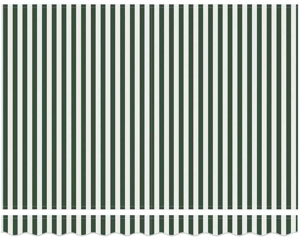 Ištraukiama markizė Žalia ir balta 350 x 250 x 165 cm