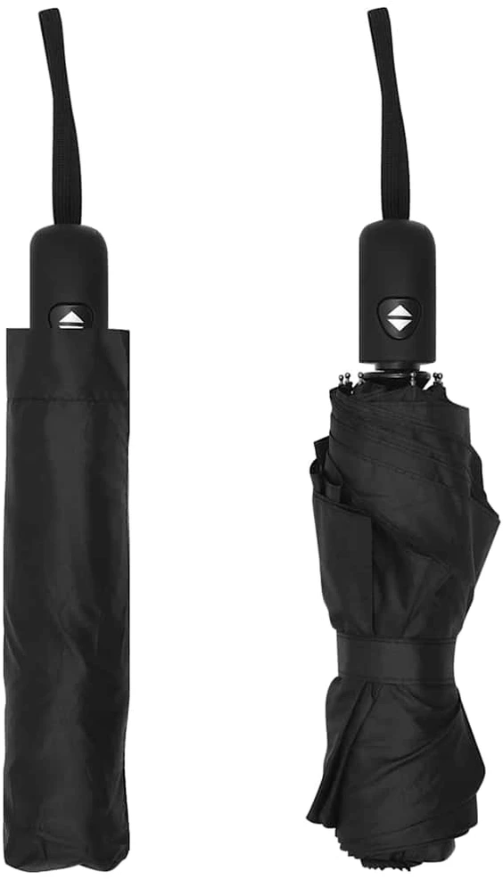Automatinis sulankstomas skėtis, juodos spalvos, 95cm