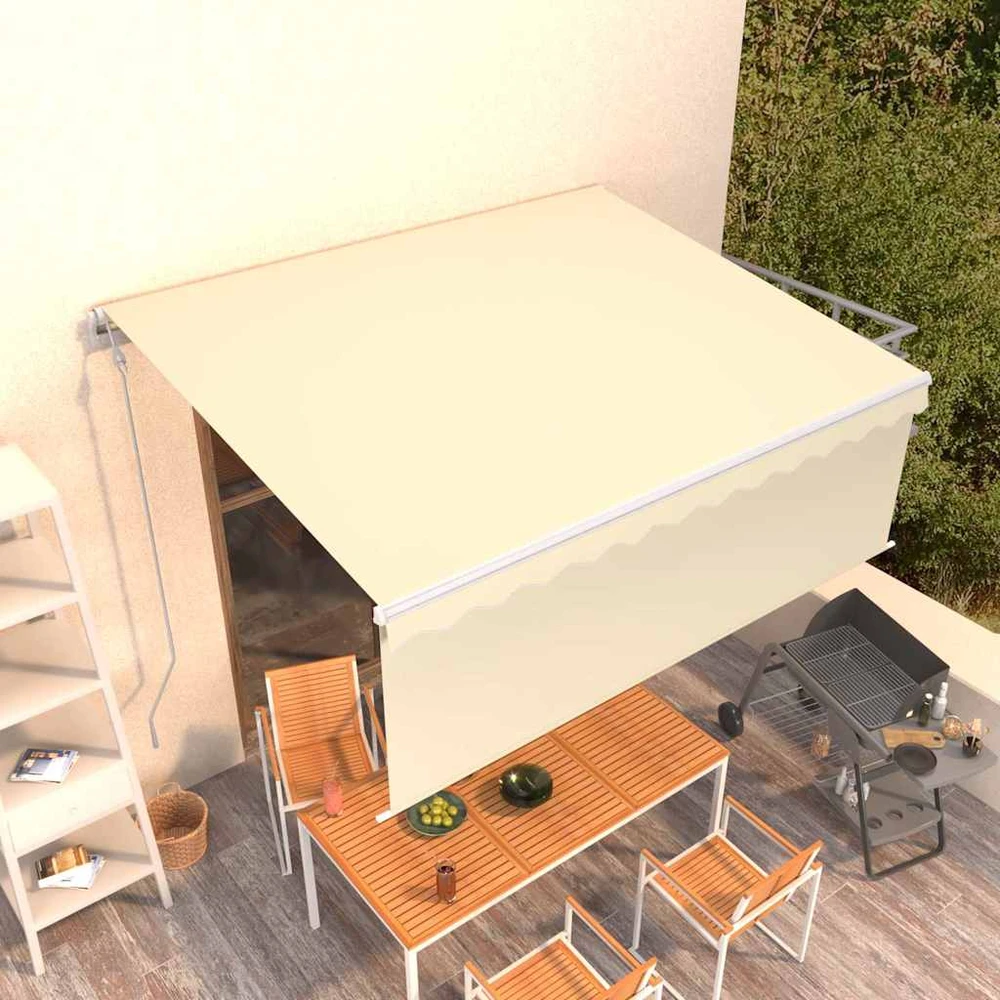 Automatiniu būdu ištraukiama markizė, kreminė, 4x3m
