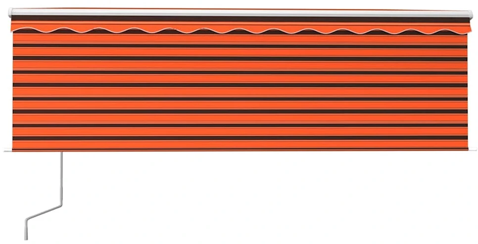 Automatiniu būdu ištraukiama markizė, oranžinė ir ruda, 4x3m