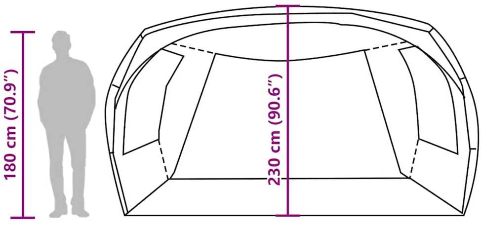 Automobilinė palapinė, mėlynos spalvos, atspari vandeniui
