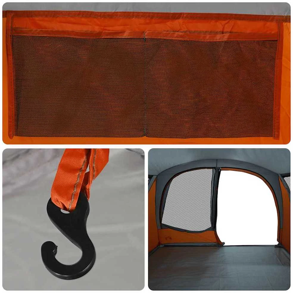 Automobilinė palapinė, pilka/oranžinė, keturvietė