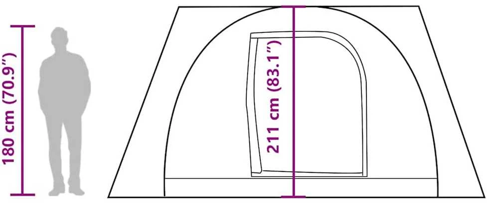 Automobilinė palapinė, žalia, dvivietė, atspari vandeniui