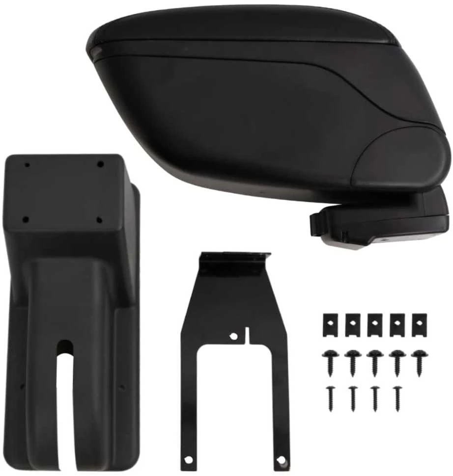 Automobilio porankis, juodos spalvos, 12x29x(32-46)cm, ABS