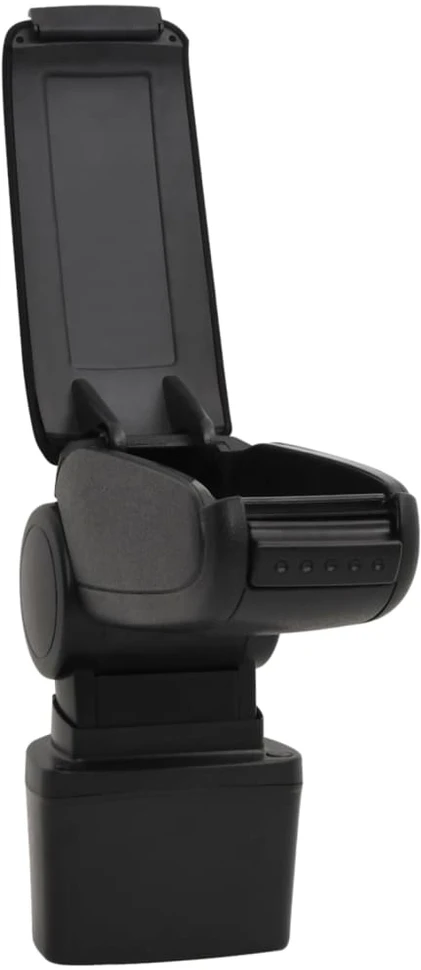 Automobilio porankis, juodos spalvos, 14,5x31,5x(30–48)cm, ABS