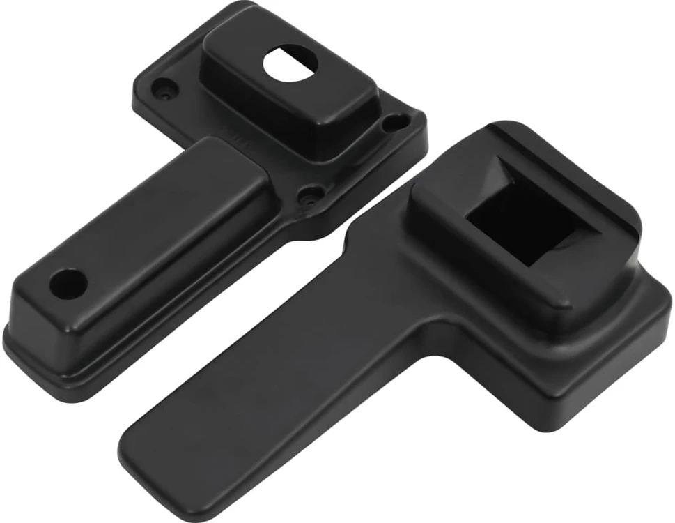 Automobilio porankis, juodos spalvos, 14,5x32x(27–46)cm, ABS