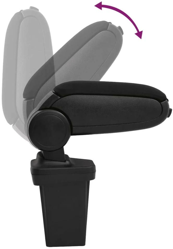 Automobilio porankis, juodos spalvos, 15x32x(40–52)cm, ABS