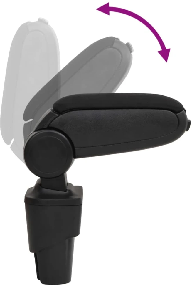 Automobilio porankis, juodos spalvos, 17x32x(35,5–52)cm, ABS