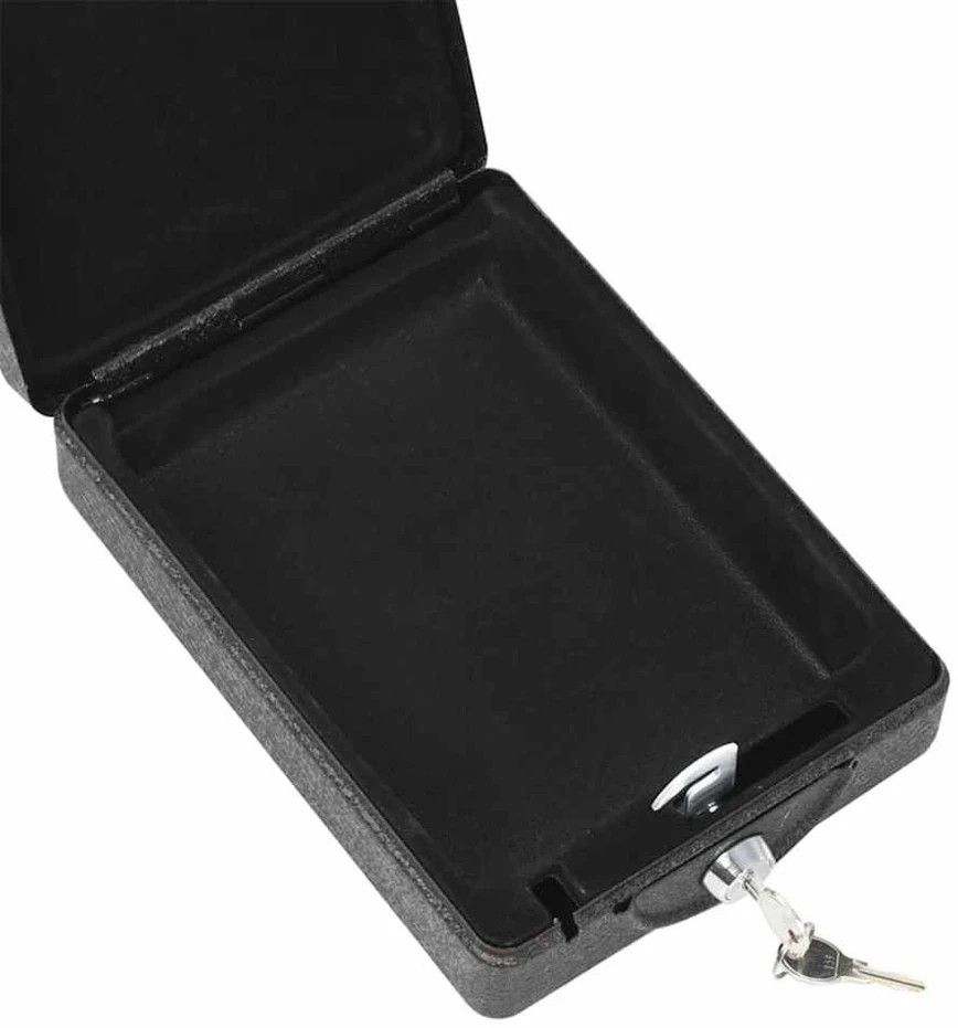 Automobilio Seifas su užraktu Juoda 22 x 16 x 7 cm Plienas