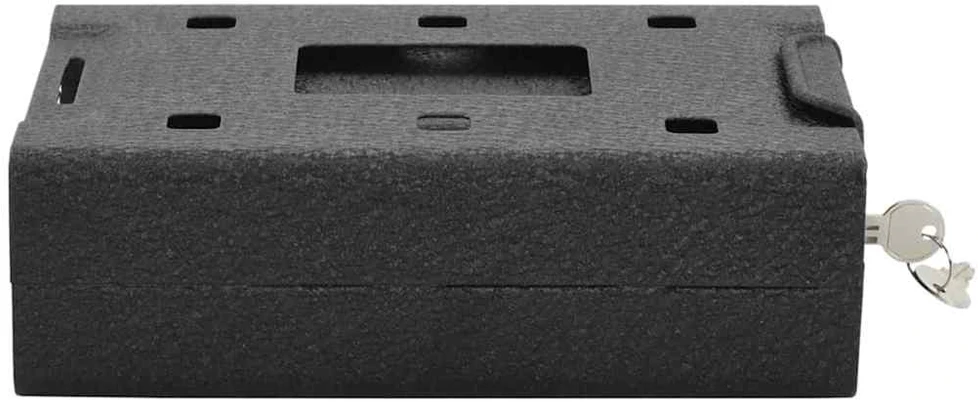 Automobilio Seifas su užraktu Juoda 22 x 16 x 7 cm Plienas