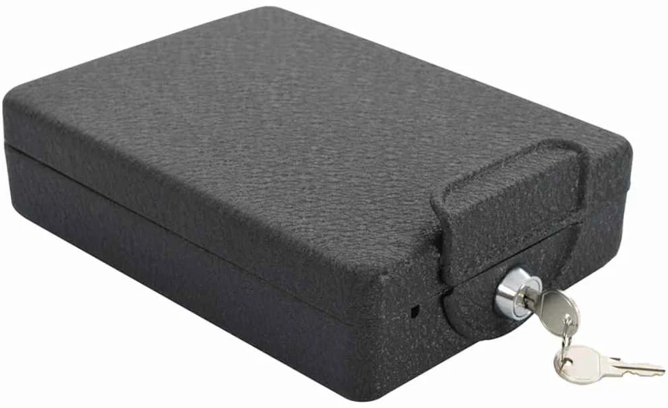 Automobilio Seifas su užraktu Juoda 22 x 16 x 7 cm Plienas