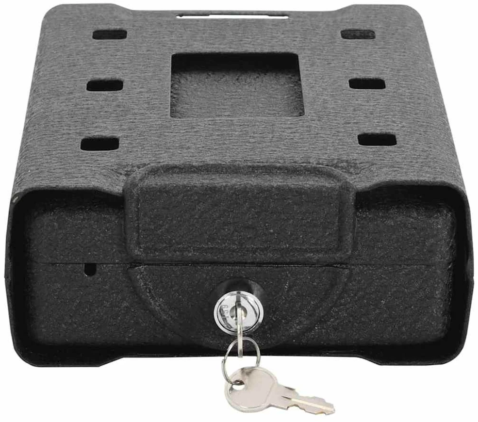 Automobilio Seifas su užraktu Juoda 22 x 16 x 7 cm Plienas
