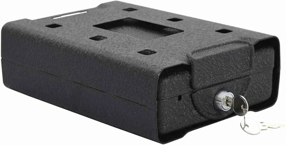 Automobilio Seifas su užraktu Juoda 22 x 16 x 7 cm Plienas