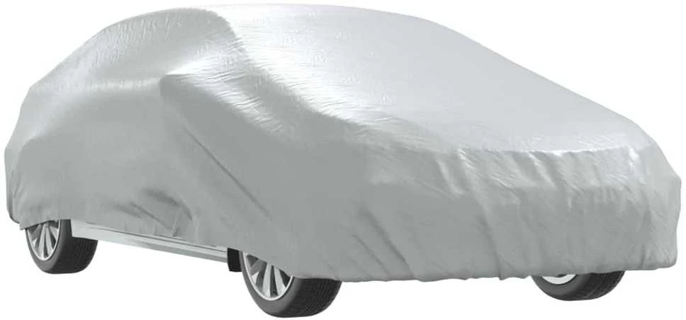 Automobilio uždangalas sedanams, sidabrinis, XL dydžio, pilnas