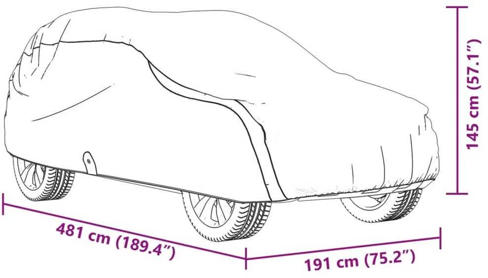Automobilio uždangalas visureigiui, pilkas, L, audinys
