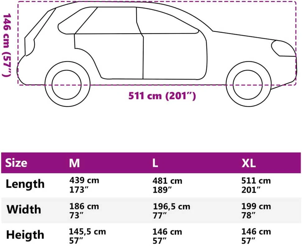 Automobilio uždangalas visureigiui, sidabrinis, XL dydžio