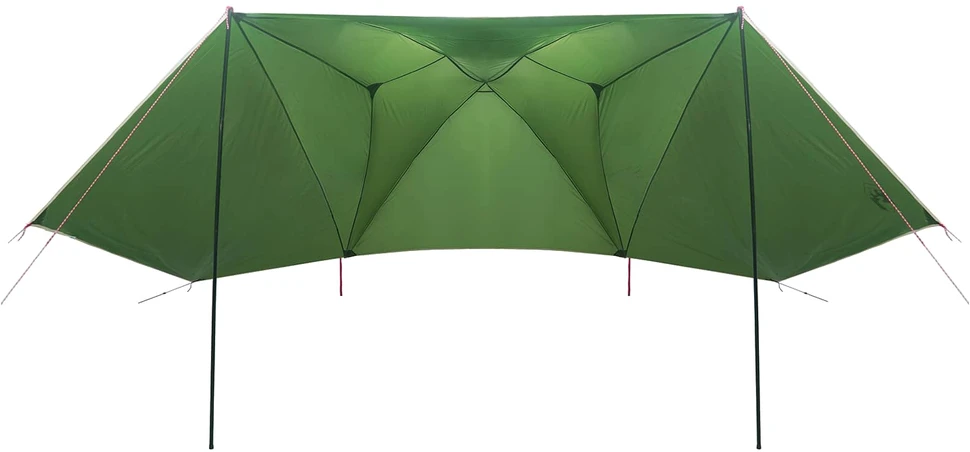 Automobilių palapinė Žalia 350 x 250 cm Poliesteris ir plienas