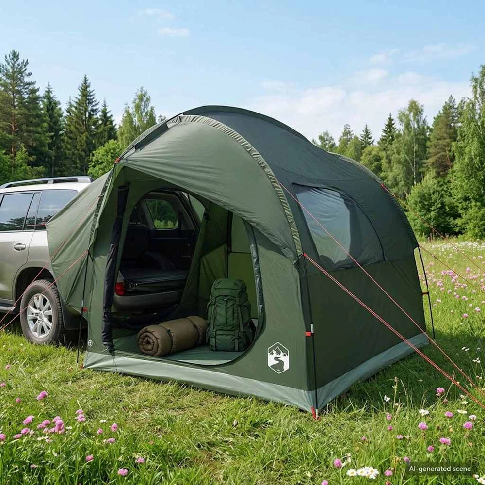 Automobilių palapinė Armijos Žalia 3 asmenims