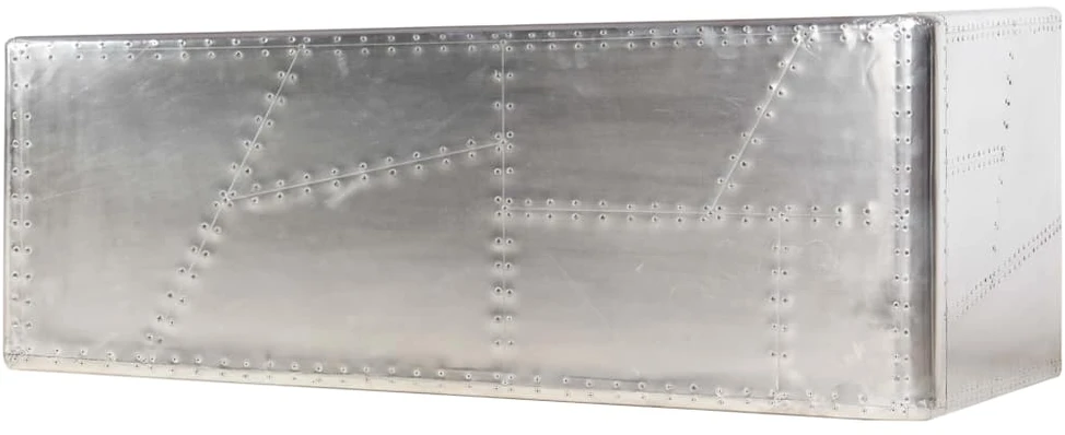 Aviator rašomasis stalas, sidabrinės sp., 112x50x76cm, metalas