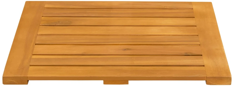 Badematte 2 vnt. Natūrali 50 x 50 cm Kietos akacijos mediena