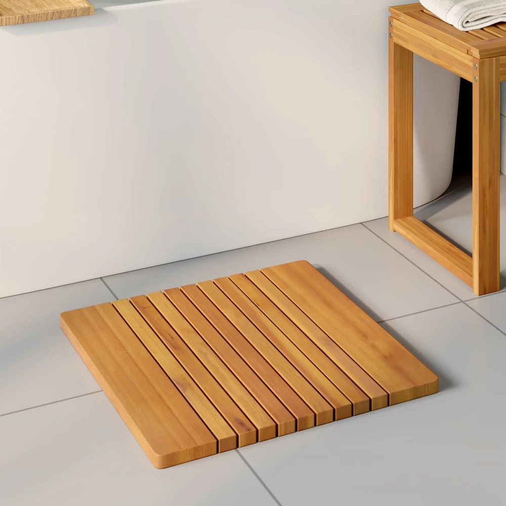 Badematte Natūrali 50 x 52 cm Kietos akacijos mediena