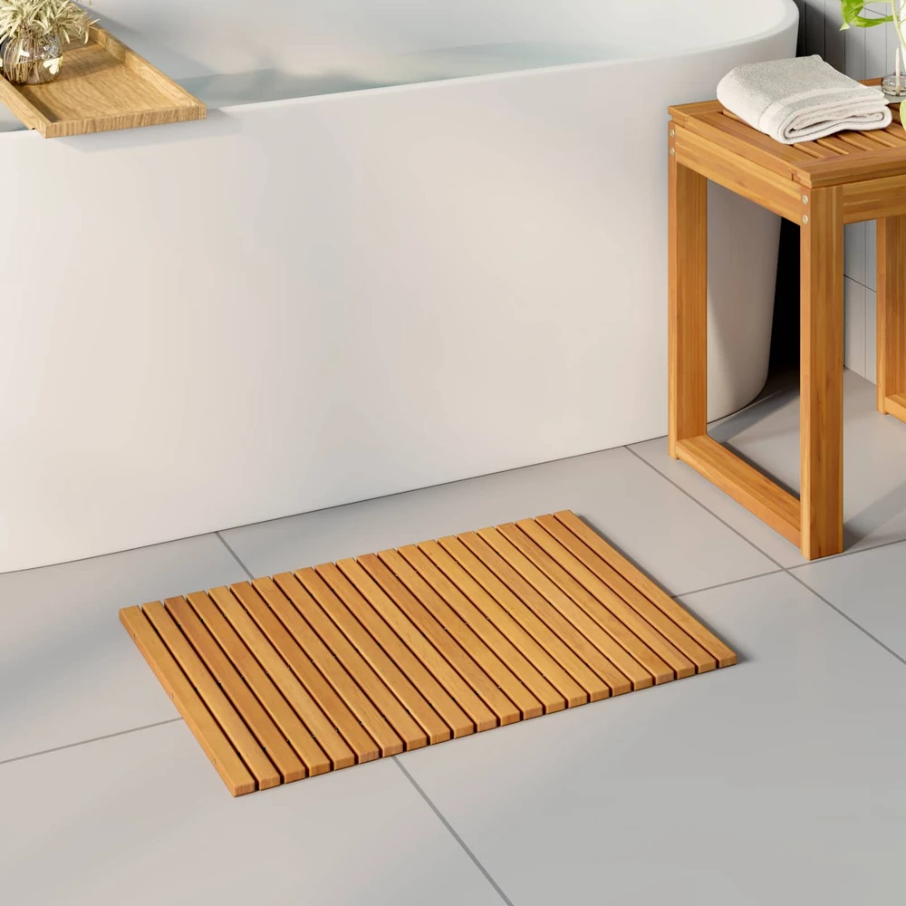 Badematte Natūrali 60 x 40 cm Kietos akacijos mediena