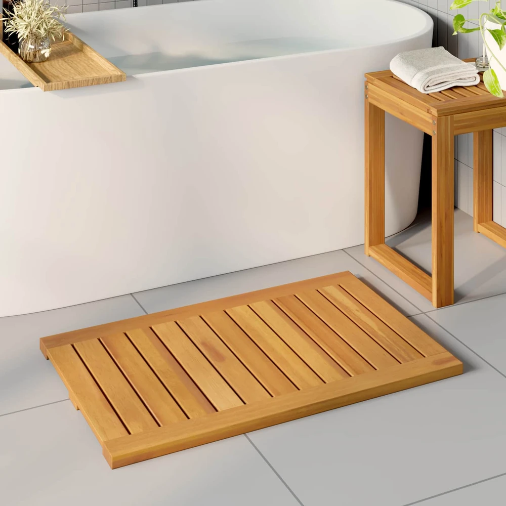 Badematte Natūrali 80 x 50 cm Kietos akacijos mediena