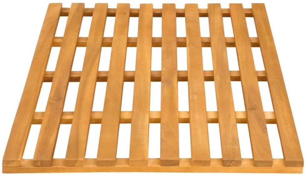 Badematte Ruda 80 x 48 x 2,5 cm Kietos akacijos mediena